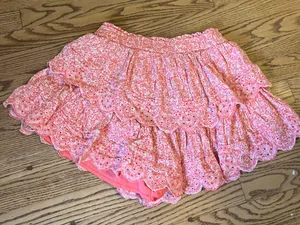 American Eagle S Pink Floral Skort/Skirt thumbnail 3