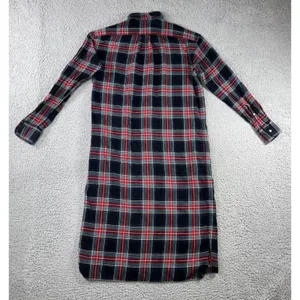 Polo Ralph Lauren Brushed Twill Ballet Sleep Shirt Women Small Plaid Crest‎ Logo thumbnail 3
