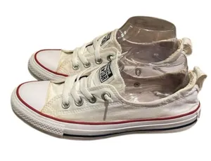 Converse Chuck Taylor All Star White Shorline Slip-onSneaker Shoes Womens Size 8 thumbnail 3