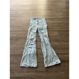 Free People We The Free High Rise Flare Jeans Y2K Womens 29 Light Wash Denim thumbnail 2