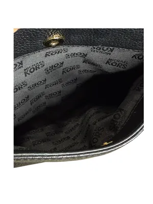 Michael Kors ✿ Hamilton Crossbody Handbag Bag ✿ Black Leather ✿ Gold Hardware ✿ thumbnail 7