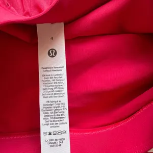 Lululemon High Rise Pleated Tennis Skirt Cherry Mist Size 4 NWT thumbnail 5