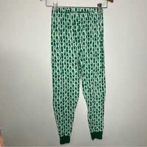 Carters Christmas tree‎ pajama set long sleeve pants women's size XS green white thumbnail 4
