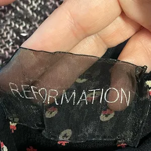 Reformation Women’s Canopy Off-Shoulder Dress in Jingle Polka Dot Retro 💕 thumbnail 14