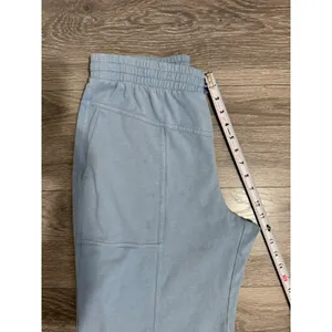 Rae Mode Women Cotton Blend Pants Siz L Light Blue Wide Leg Lounge Elastic Waist thumbnail 5