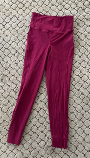 lululemon magenta leggings size 2 thumbnail 1