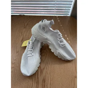 New Women's Lace Up Tie Up Sneakers White size 7-7.5 thumbnail 11