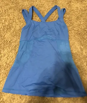 Lululemon Blue Workout Shirt thumbnail 1