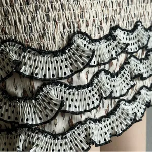 Elliatt Muse Cream Cheetah Animal Print Ruffled Bodycon Mini Skirt Womens Medium thumbnail 7