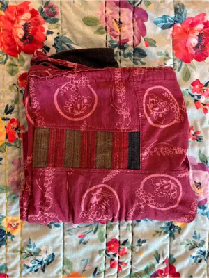 handmade boho wrap harem pants cotton butterfly print festival lagenlook thumbnail 11
