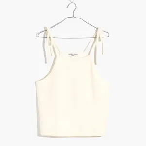 Madewell White Tie Knot Blouse Tank Top Size XS NWOT thumbnail 2