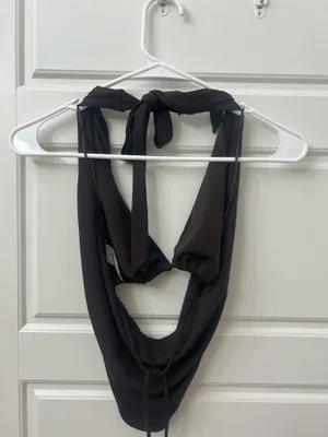 Garage Open Back Cowl Neck Top thumbnail 5