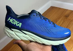 Hoka One One Clifton 8 Blue/Navy 1119393 DBOS Size 12M D NO BOX thumbnail 1