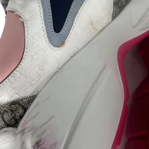 Gucci GG Rhyton Sneakers GG Supreme Canvas Pink Blue Size‎ 38 thumbnail 13
