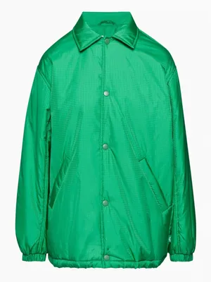 TNA Green Women's Varsity Bomber Coaches Jacket thumbnail 2