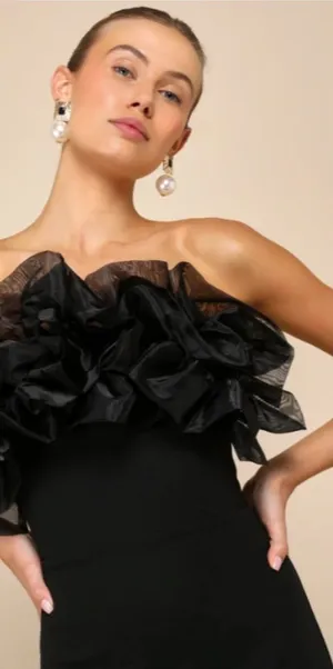 LULUS Prom Chic Wedding Holiday Sexy Elegant Vixen Sophisticated Cocktail Maxi thumbnail 1