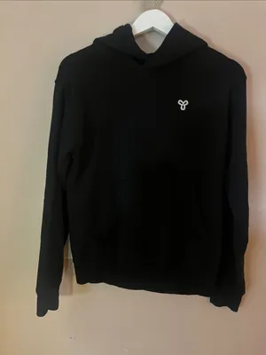 TNA Aritzia Women’s Logo Hoodie Sweatshirt Black White Size XS thumbnail 2