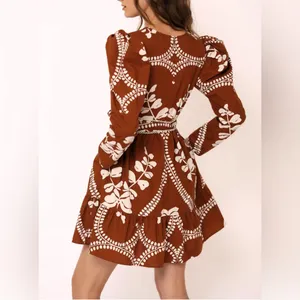 NEW Beyond by Vera Heidi mini dress HEART BROWN XS thumbnail 4