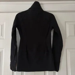 Lululemon Radiance‎ Jacket Black Full Zip Funnel Neck Fleece Size 4 thumbnail 3