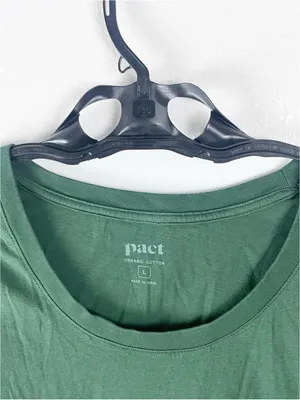 PACT Green 100% Organic Cotton 3/4 Sleeves Tee Size Large Casual Neutral thumbnail 5