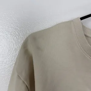 Rauw Alejandro Sweatshirt Womens Medium Tan Cosa Nuestra Graphic Crew Neck *FLAW thumbnail 6
