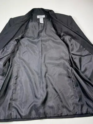 Bice Linen Blend Women's Black Double-Button Tailored Blazer thumbnail 5