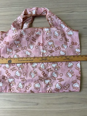 Hello Kitty Pink Foldable Shopper Tote thumbnail 4