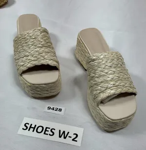 Womans New Platform Wedge Espadrille Sandals 10 Natural Woven thumbnail 1