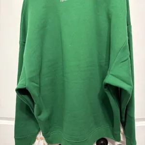 Favorite Daughter Green Go Sports Graphic Crewneck Cotton Fleece Relaxed L NWT thumbnail 4