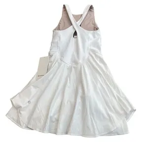 Lululemon Women’s‎ Size 2 Court Crush Tennis Dress Solid White Sporty New thumbnail 7