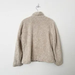 [Pendleton] Cream Full Zip Flannel Flap Pocket Fleece Sherpa Jacket Size Small S thumbnail 2