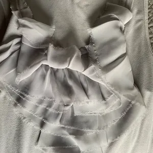The Limited XS grey ruffle short sleeve cami. Layer under jacket. NWOT thumbnail 3