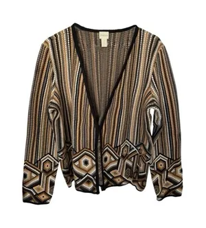 Chico's Geometric Knit Sweater thumbnail 1