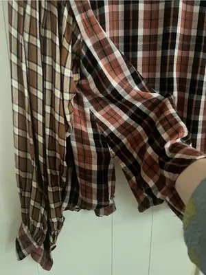 Free People SNOW TOP MOUNTAINS Red Plaid Shirt with Embroidered Sequins thumbnail 7