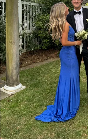 Sherri Hill Prom Dress Blue thumbnail 2