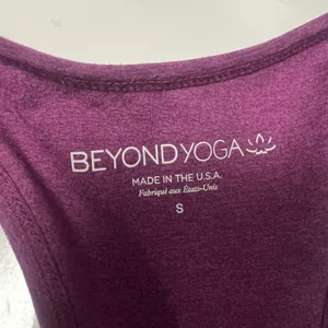 Beyond Yoga Sports Bra Lift Your Spirit Spacedye Aubergine-Beet Racerback Size S thumbnail 6