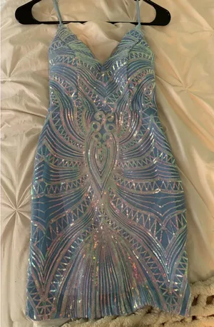 Windsor light blue hoco dress thumbnail 1