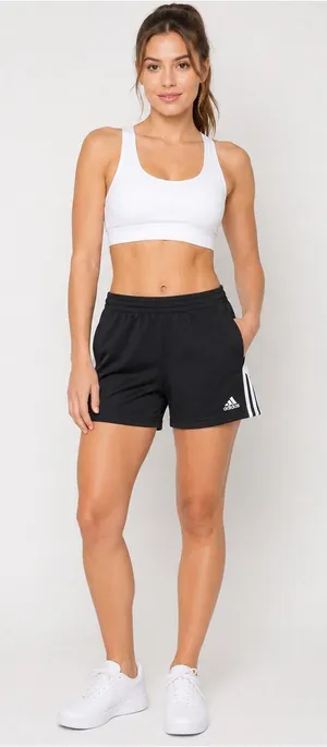 Adidas climacool y2k 09 Black Athletic Shorts with White three stripe Trim small thumbnail 1