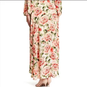 Bobeau Floral Print Maxi Wrap Dress Size XS thumbnail 2