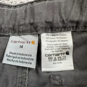 Carhartt Womens Carpenter Work Pants 14 28x28 Gray Canvas Stretch Utility Cotton thumbnail 5