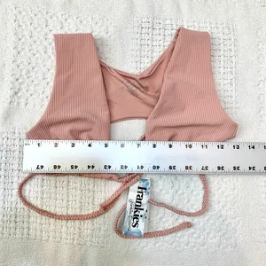 Frankies Bikinis XS Shea ribbed bikini top SW2 3423 thumbnail 4