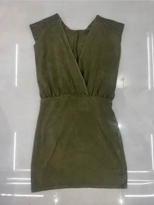 Sézane Ellen Dress in Vert Fade out thumbnail 5