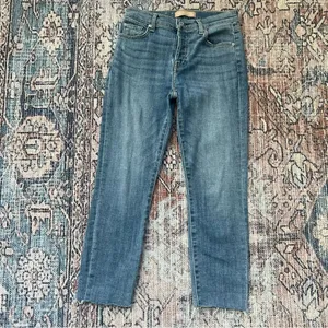 7 for All Mankind High Waist Josephina Designer Denim Jeans Size 24 Button Fly thumbnail 2