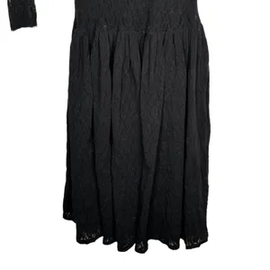Vintage Sheer Black Lace Dress thumbnail 3