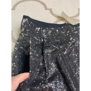 J. Crew sequin classic mini pleated front pockets skirt, size 4, 28623,MSRP $138 thumbnail 4