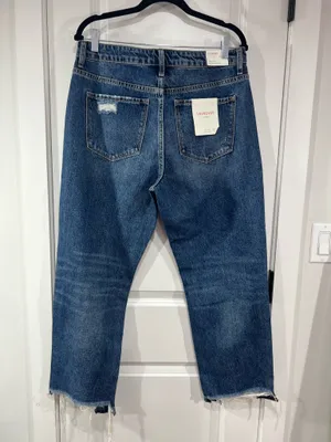 Vervet High Rise, dark wash, cropped, jeans thumbnail 7