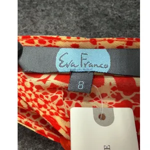 Anthropologie Eva Franco Tasari Orangs Patchwork Mini Dress Size 8 Boho Indie thumbnail 7