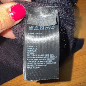 ALLSAINTS Mock-Neck‎ Mohair Sweater Lamma Jumper XS thumbnail 5