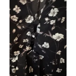 Vestique Black White Romper Women's Sz Small thumbnail 5