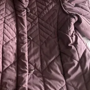 Saxton Hall Women’s Purple Quilted Warm Midi Jacket Puffy Coat Size M thumbnail 4